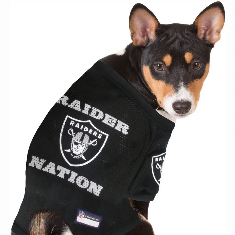 NFL Oakland Raiders Dog Jersey, Official Team Pet Wear, Size: Small- NWT